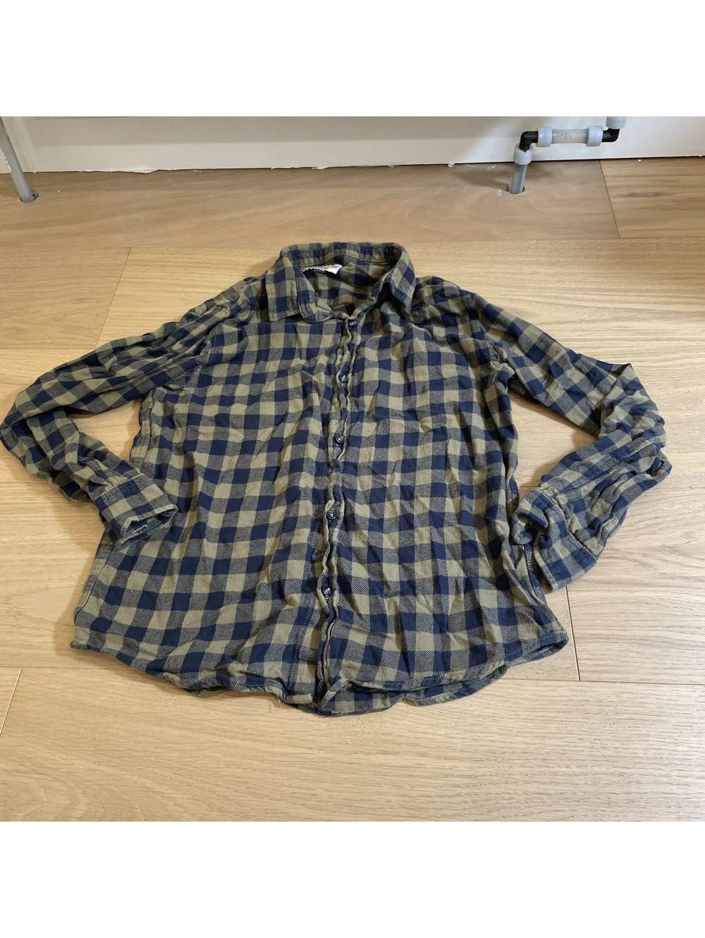 Zara Boys Boys' Navy blue Button-Up Shirt – Size 11